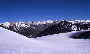 View north from Dilisang Pass<br />Looking back into Wakhan<br />Kamansu Valley in foreground, Wakhjir Valley in distance